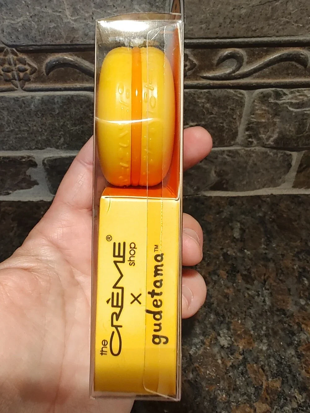 The Crème Shop x Gudetama Macaron Lip Balm - Pineapple Sherbert